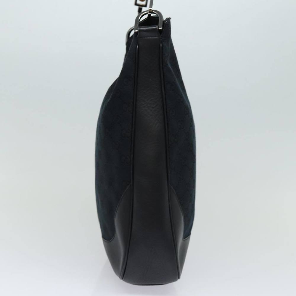 GUCCI Bamboo GG Canvas Hand Bag Black 001 4058 1705 Auth yk14057 - Picture 3 of 16